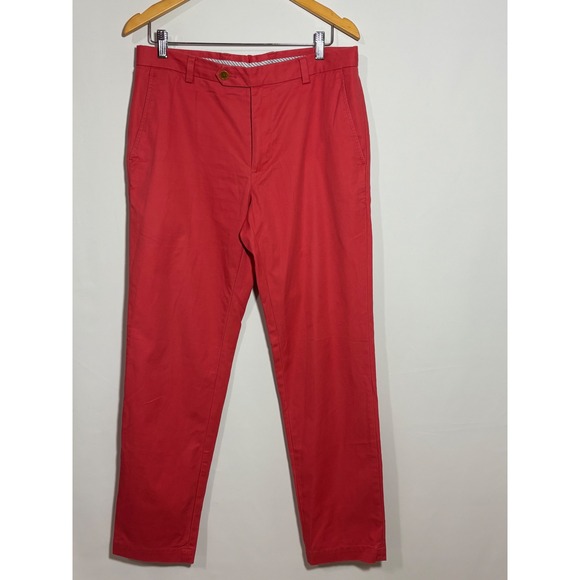 Brooks Brothers Other - Brooks Brothers Milano Slim Fit Salmon Supima Cotton Chino Pants Mens 33x32